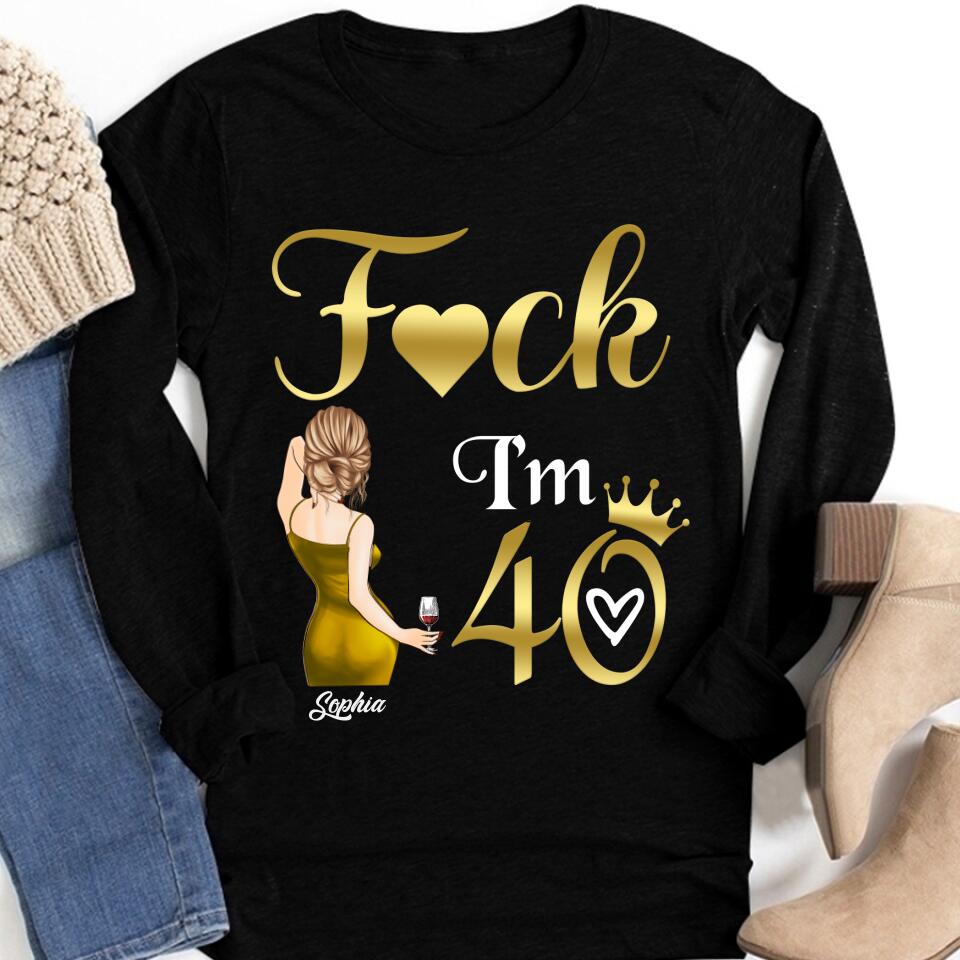 I&#39;m 40 - Vintage 1983 Shirt, Custom Birthday Shirt, 40th Birthday Unique Gifts For Woman, 40th Birthday Ideas, Turning 40 Years Old Cotton Shirt