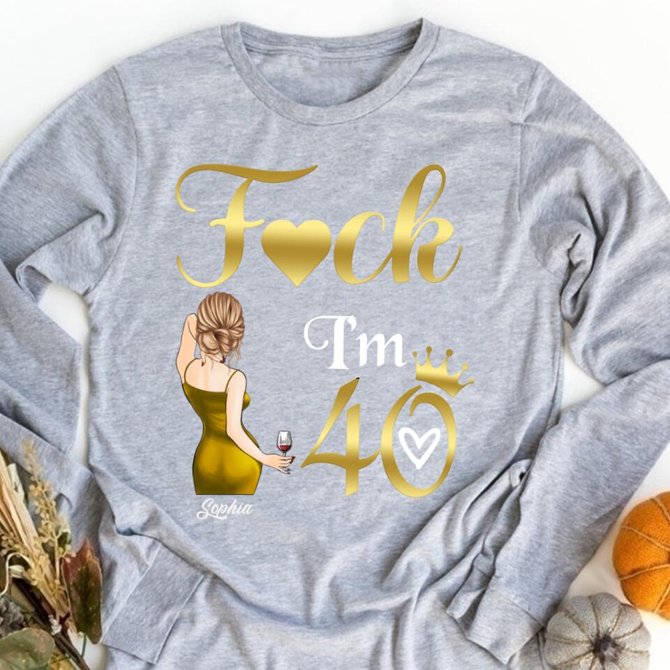 I&#39;m 40 - Vintage 1983 Shirt, Custom Birthday Shirt, 40th Birthday Unique Gifts For Woman, 40th Birthday Ideas, Turning 40 Years Old Cotton Shirt