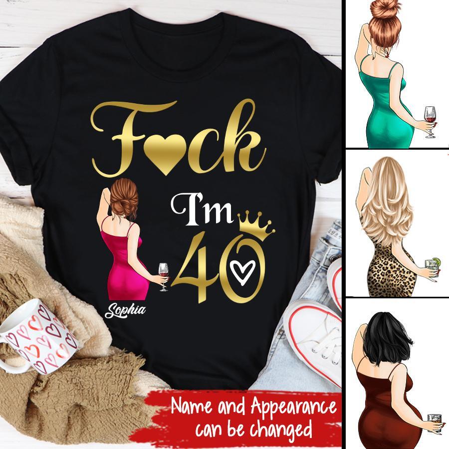 I&#39;m 40 - Vintage 1983 Shirt, Custom Birthday Shirt, 40th Birthday Unique Gifts For Woman, 40th Birthday Ideas, Turning 40 Years Old Cotton Shirt