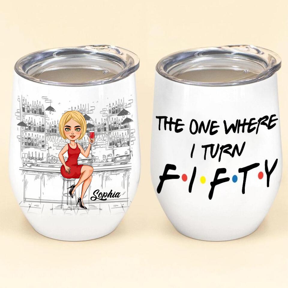 Personalized 50th Birthday Gifts, Fifty Tumbler, Personalized Wine Tumbler - 50th Gift Ideas For Her