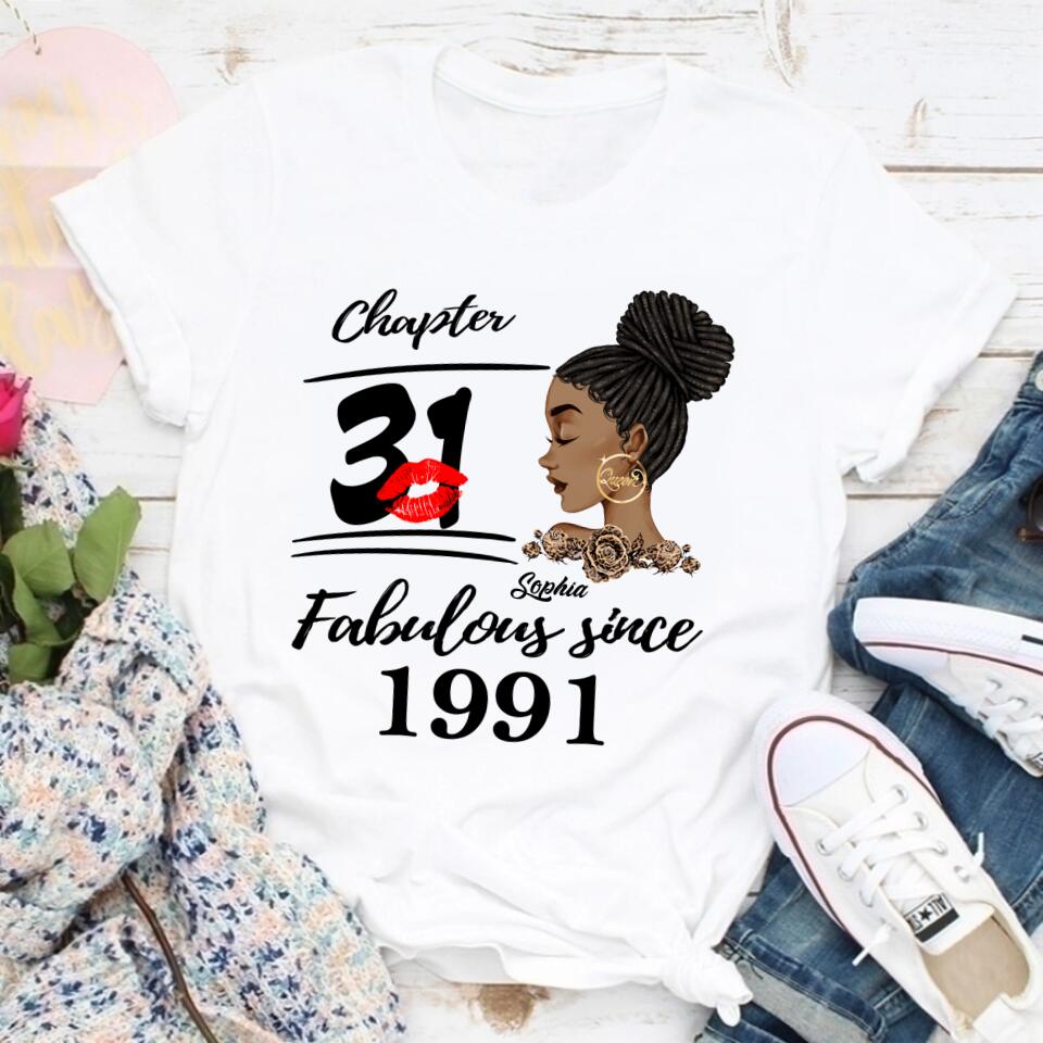 31st Birthday Shirts, Custom Birthday Shirts, Turning 31 Shirt, Gifts For Women Turning 31, 31 And Fabulous Shirt, 1991 Shirt, 31st Birthday Shirts For Her