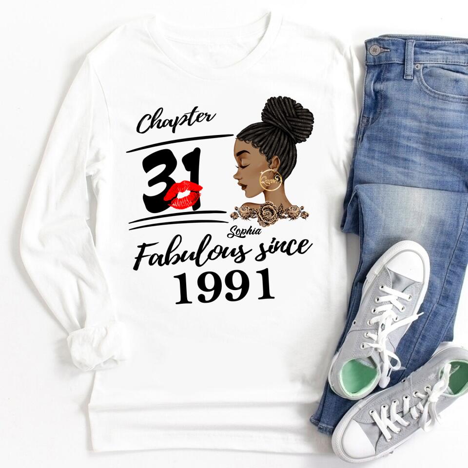 31st Birthday Shirts, Custom Birthday Shirts, Turning 31 Shirt, Gifts For Women Turning 31, 31 And Fabulous Shirt, 1991 Shirt, 31st Birthday Shirts For Her