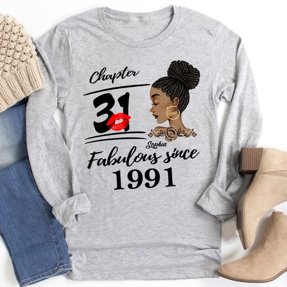 31st Birthday Shirts, Custom Birthday Shirts, Turning 31 Shirt, Gifts For Women Turning 31, 31 And Fabulous Shirt, 1991 Shirt, 31st Birthday Shirts For Her