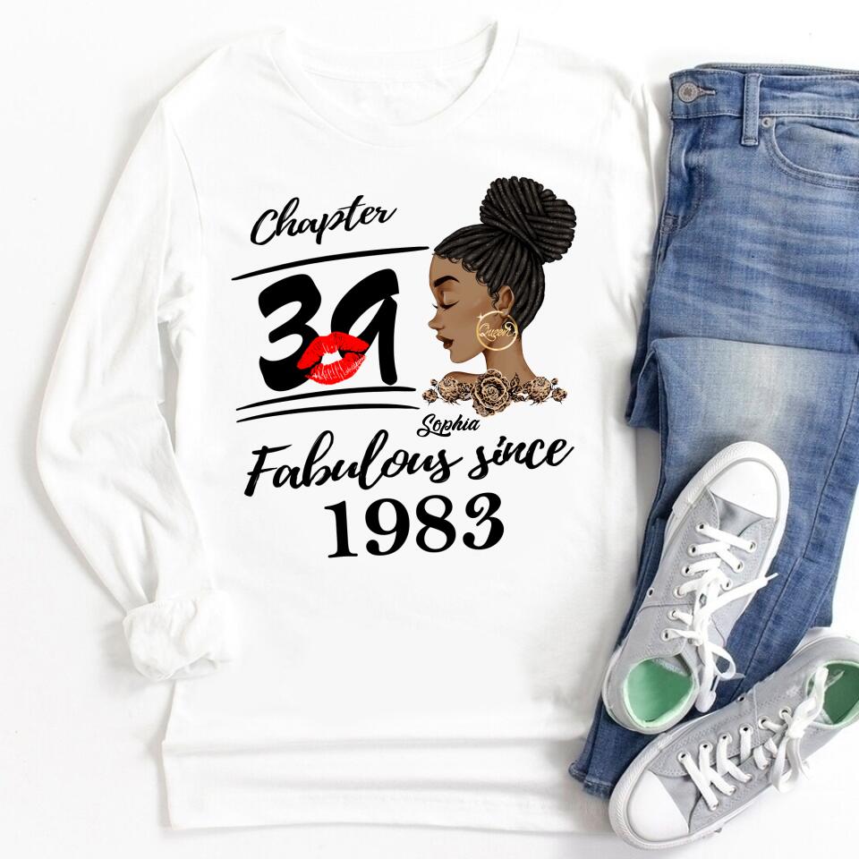 39th Birthday Shirts, Custom Birthday Shirts, Turning 39 Shirt, Gifts For Women Turning 39, 39 And Fabulous Shirt, 1983 Shirt, 39th Birthday Shirts For Her
