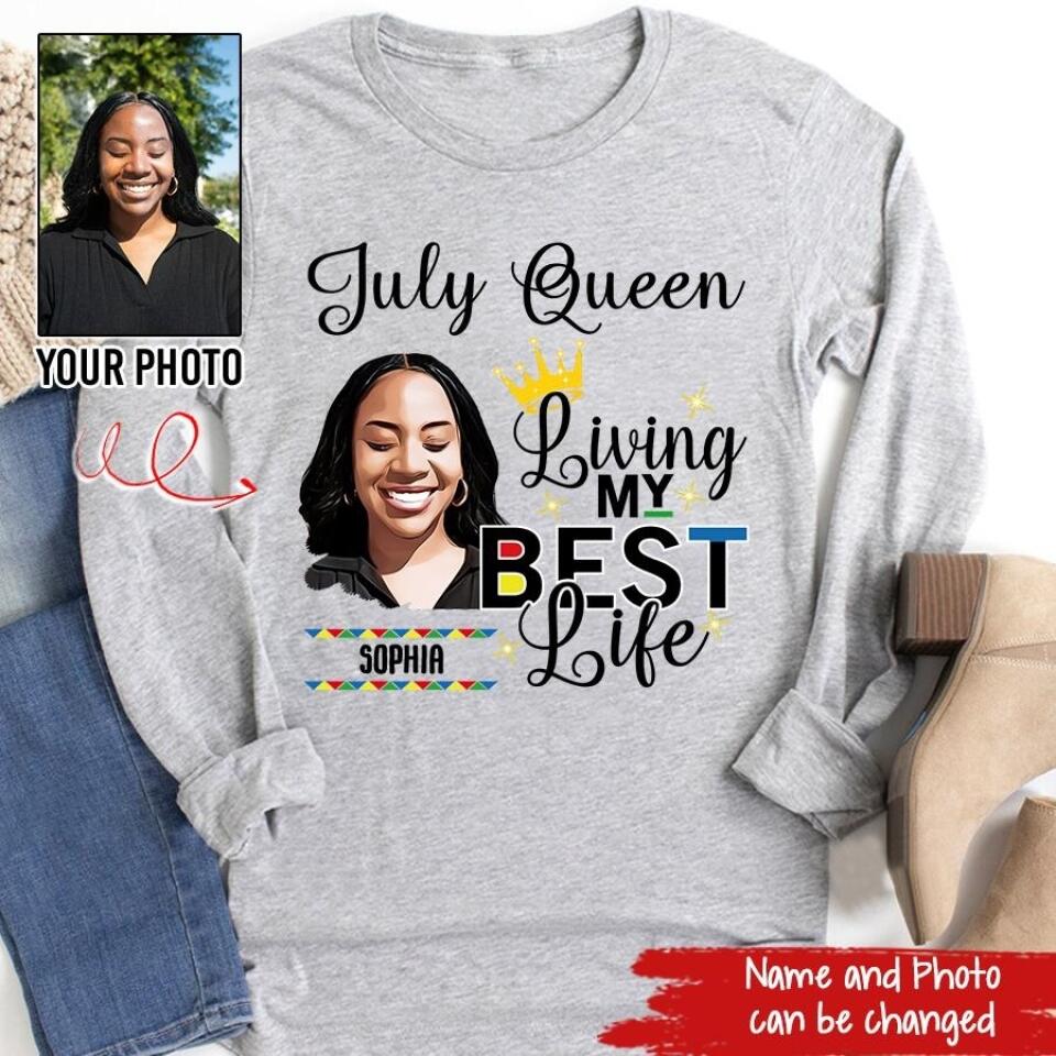 July Birthday Shirt, Custom Birthday Shirt, Queens Born In July, July Birthday Gifts, July Shirts For Woman