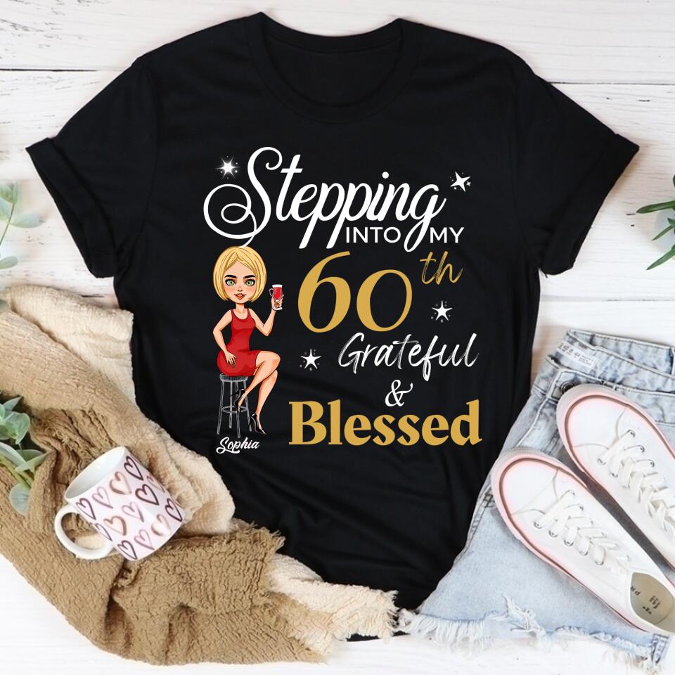 Stepping Into My 60th Birthday, Vintage 1962 Shirt, 60th Birthday Unique Gifts For Woman, 60th Birthday Ideas, Turning 60 Years Old Cotton Shirt
