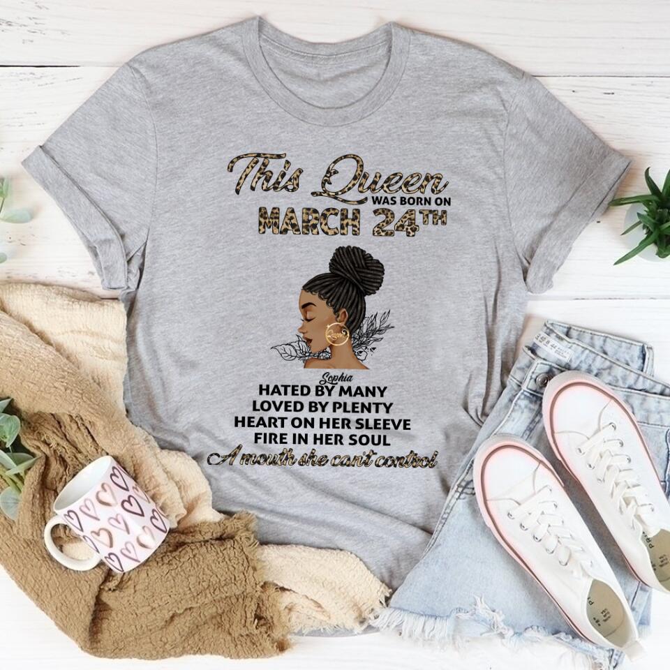 March Birthday Shirt, Custom Birthday Shirt, Queens Born In March, March Birthday Shirts For Woman, March Birthday Gifts