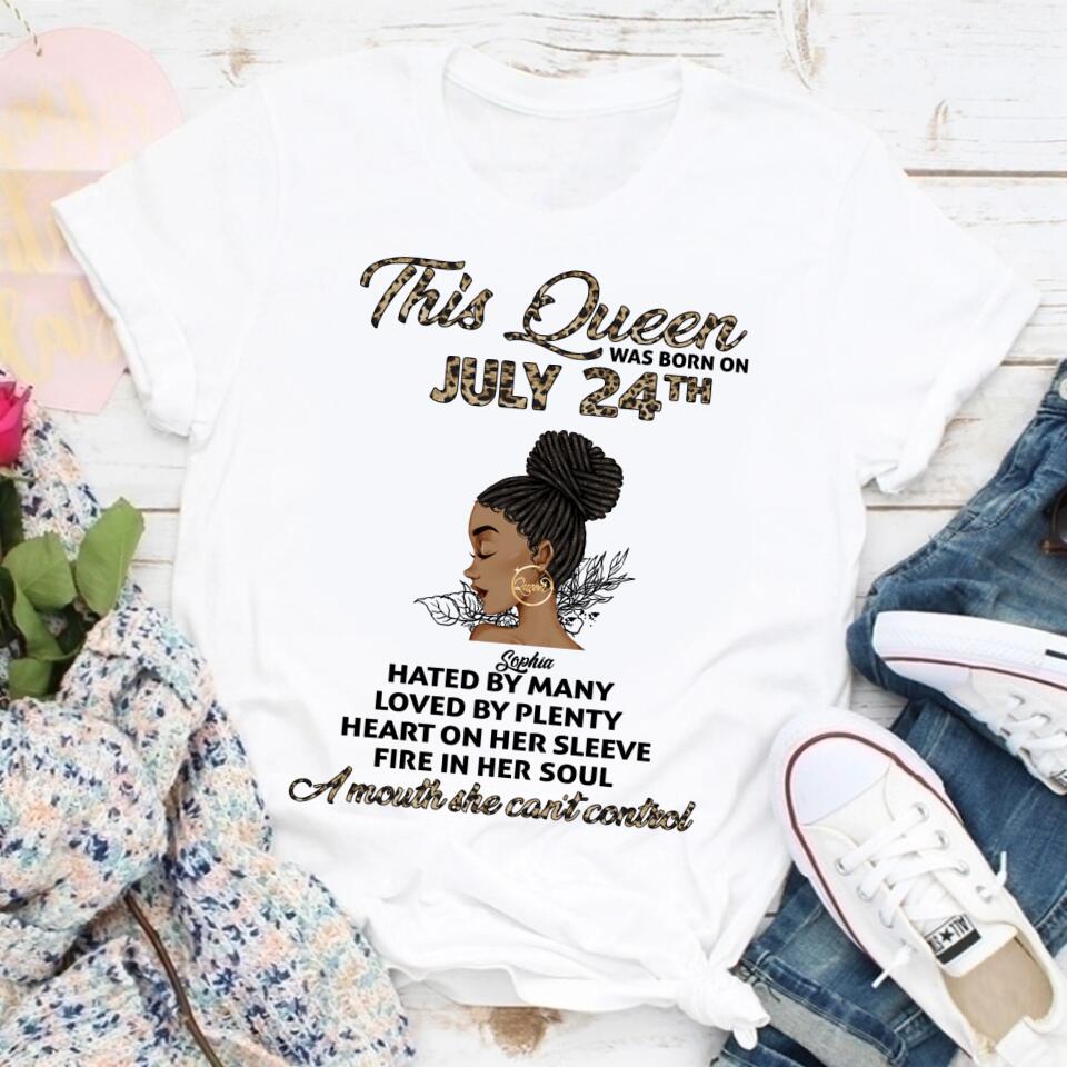 July Birthday Shirt, Custom Birthday Shirt, Queens Born In July, July Birthday Gifts, July Shirts For Woman