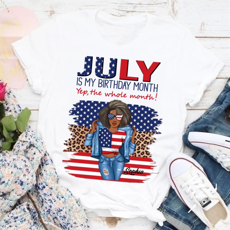 July Birthday Shirt, Custom Independence Shirt, Queens Born In July, July Birthday Gifts, July Shirts For Woman