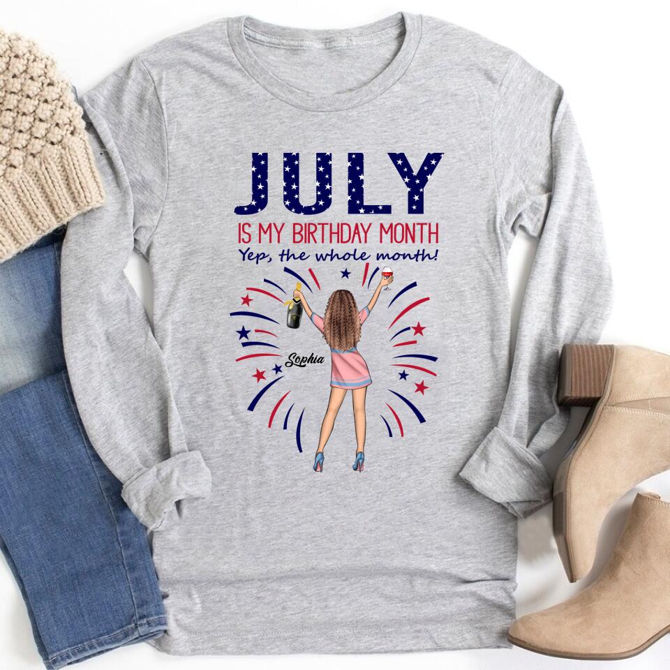 July Birthday Shirt, Custom Independence Shirt, Queens Born In July, July Birthday Gifts, July Shirts For Woman