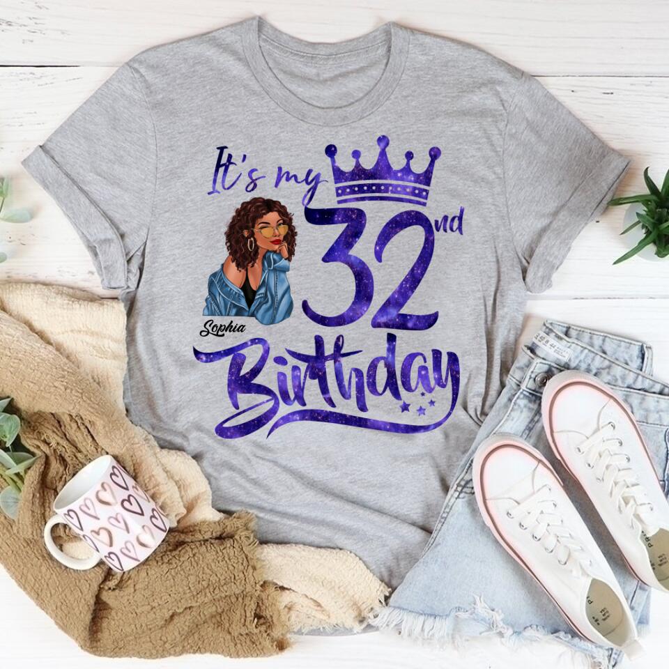 32nd Birthday Shirts, Custom Birthday Shirts, Turning 32 Shirt, Gifts For Women Turning 32, 32 And Fabulous Shirt, 1991 Shirt, 32nd Birthday Shirts For Her