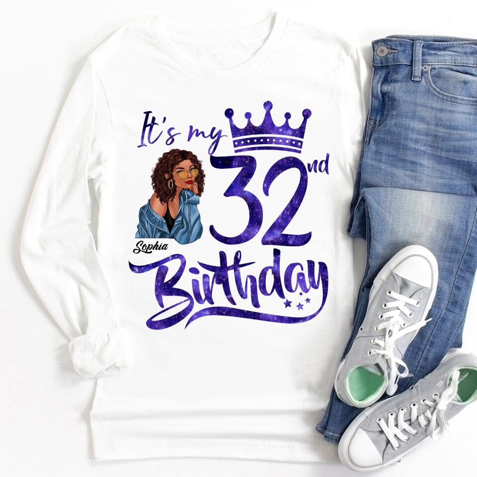 32nd Birthday Shirts, Custom Birthday Shirts, Turning 32 Shirt, Gifts For Women Turning 32, 32 And Fabulous Shirt, 1991 Shirt, 32nd Birthday Shirts For Her