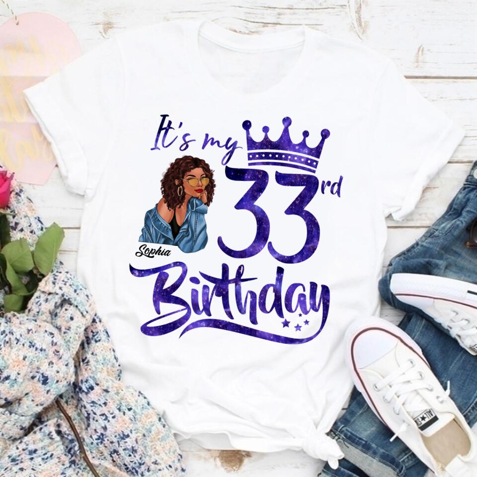 33rd Birthday Shirts, Custom Birthday Shirts, Turning 33 Shirt, Gifts For Women Turning 33, 33 And Fabulous Shirt, 1990 Shirt, 33rd Birthday Shirts For Her