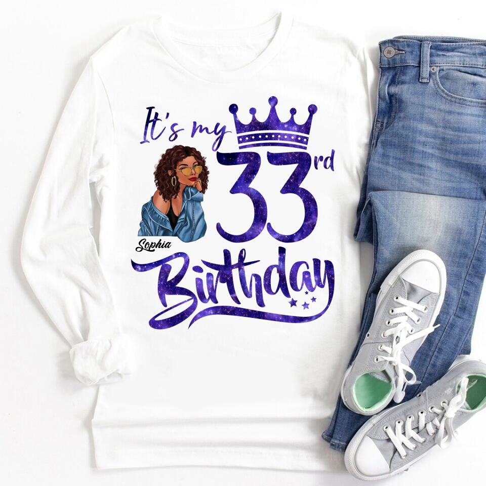 33rd Birthday Shirts, Custom Birthday Shirts, Turning 33 Shirt, Gifts For Women Turning 33, 33 And Fabulous Shirt, 1990 Shirt, 33rd Birthday Shirts For Her