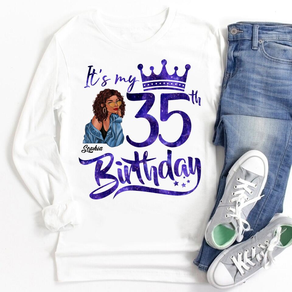 35th Birthday Shirts, Custom Birthday Shirts, Turning 35 Shirt, Gifts For Women Turning 35, 35 And Fabulous Shirt, 1988 Shirt, 35th Birthday Shirts For Her