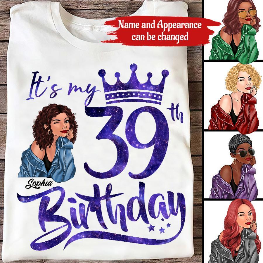 39th Birthday Shirts, Custom Birthday Shirts, Turning 39 Shirt, Gifts For Women Turning 39, 39 And Fabulous Shirt, 1984 Shirt, 39th Birthday Shirts For Her