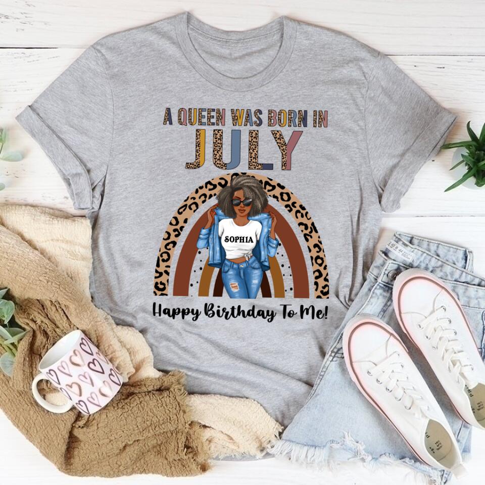 July Birthday Shirt, Custom Birthday Shirt, Queens Born In July, July Birthday Gifts, July Shirts For Woman