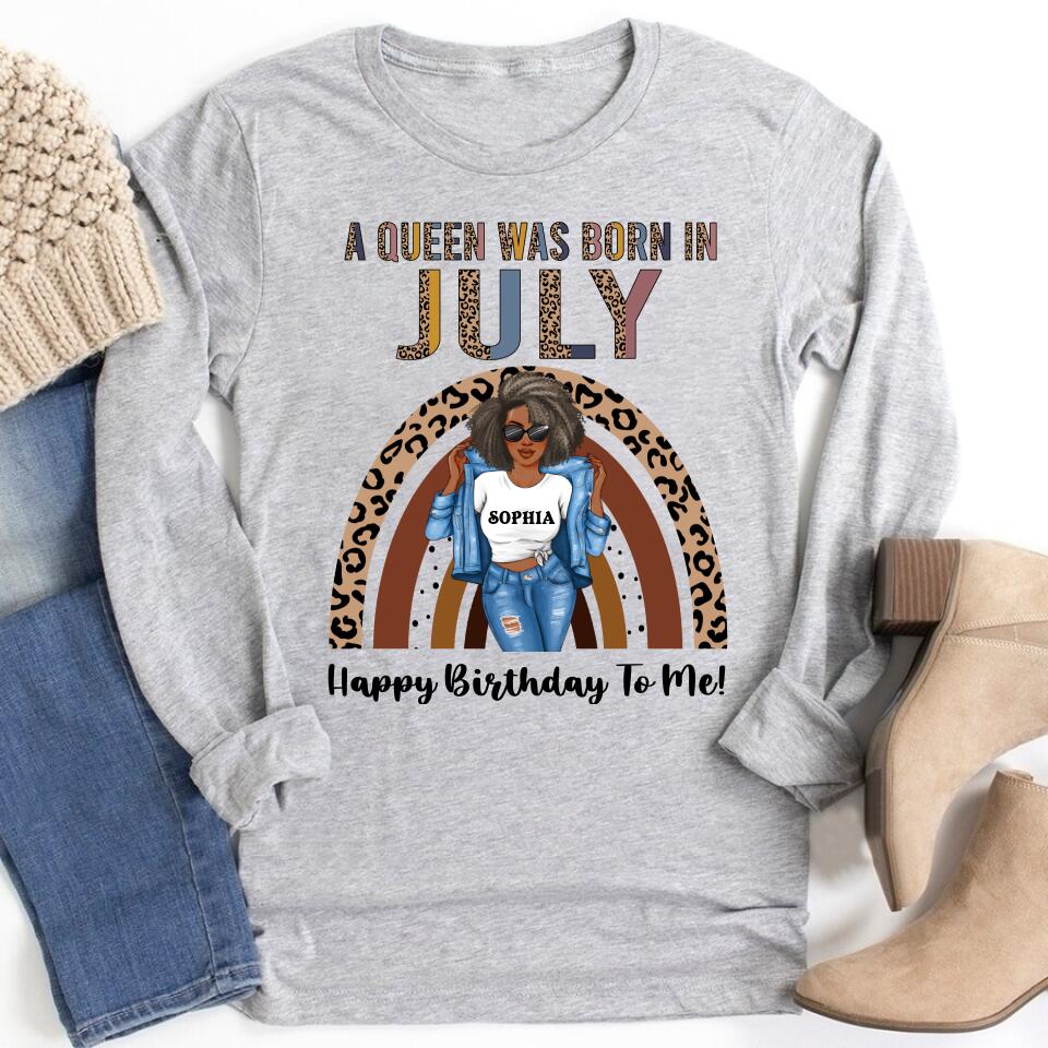 July Birthday Shirt, Custom Birthday Shirt, Queens Born In July, July Birthday Gifts, July Shirts For Woman