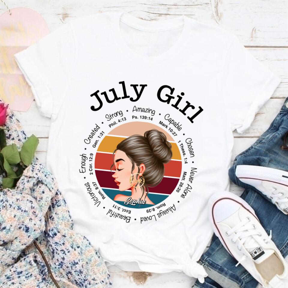 July Birthday Shirt, July Girl Custom Birthday Shirt, I&#39;m Not Old I&#39;m Classic Queens Born In July, July Birthday Shirts For Woman, July Birthday Gifts