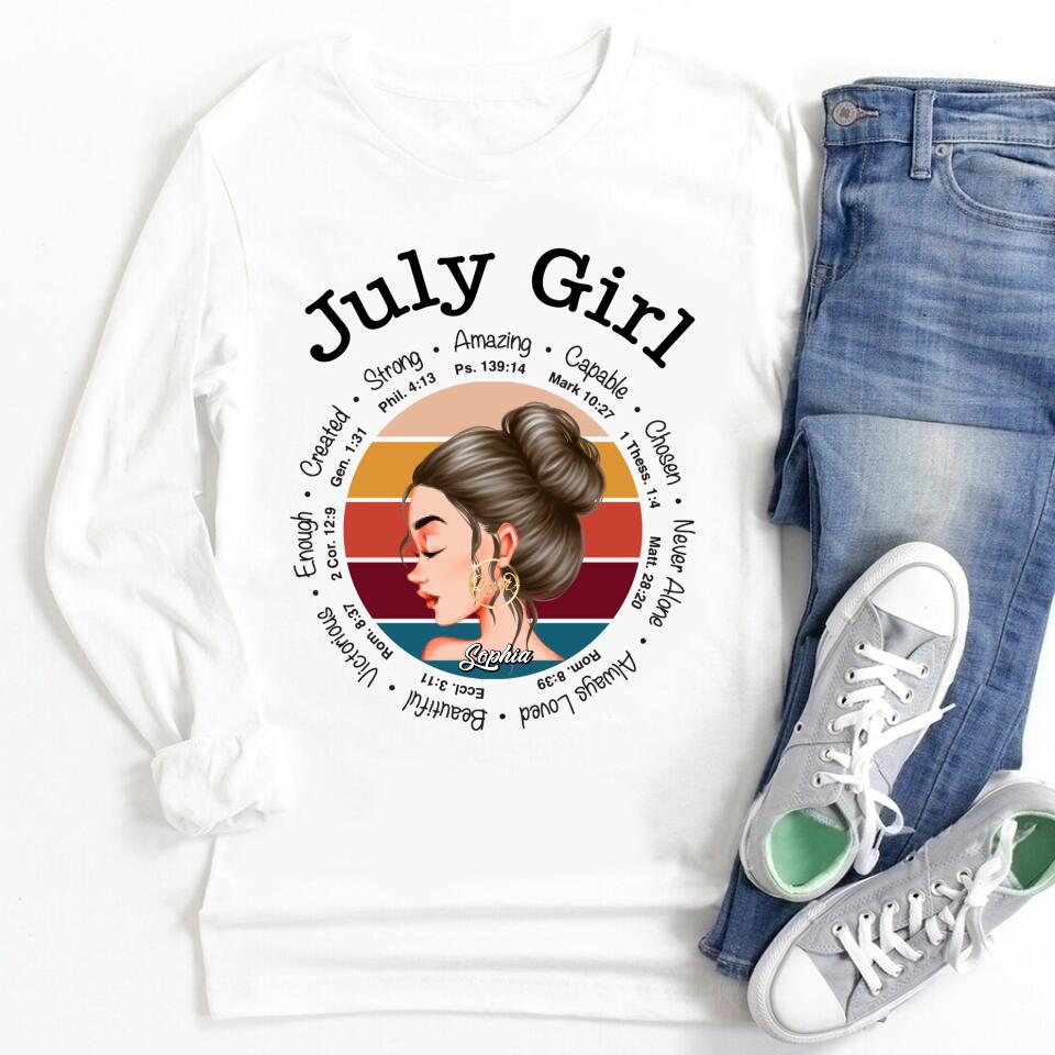 July Birthday Shirt, July Girl Custom Birthday Shirt, I&#39;m Not Old I&#39;m Classic Queens Born In July, July Birthday Shirts For Woman, July Birthday Gifts
