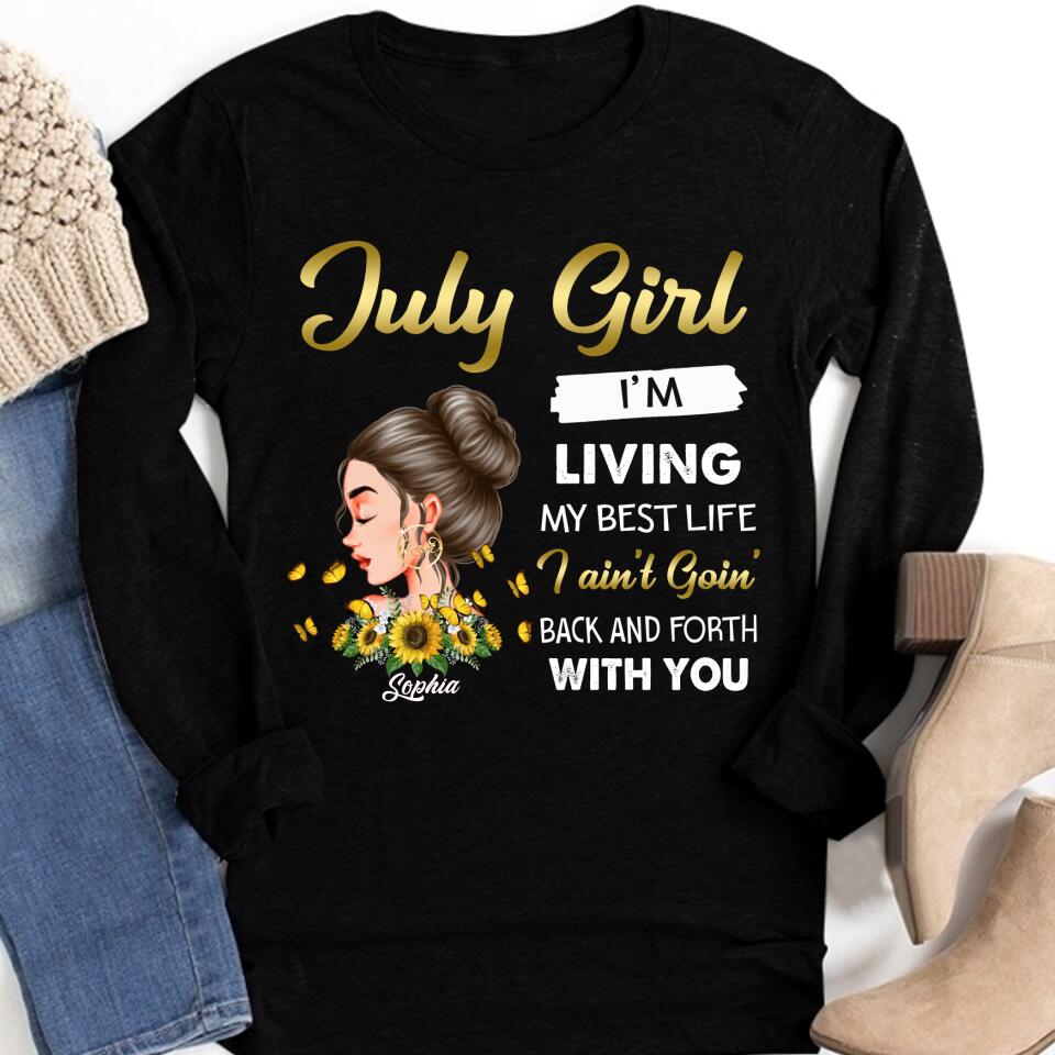 July Birthday Shirt, July Queen Custom Birthday Shirt, Queens Born In July, July Birthday Shirts For Woman, July Birthday Gifts
