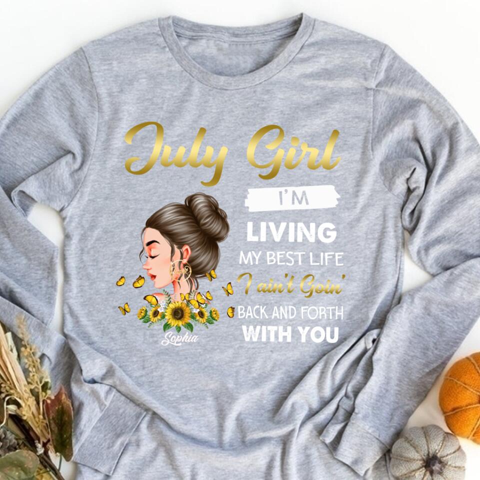 July Birthday Shirt, July Queen Custom Birthday Shirt, Queens Born In July, July Birthday Shirts For Woman, July Birthday Gifts