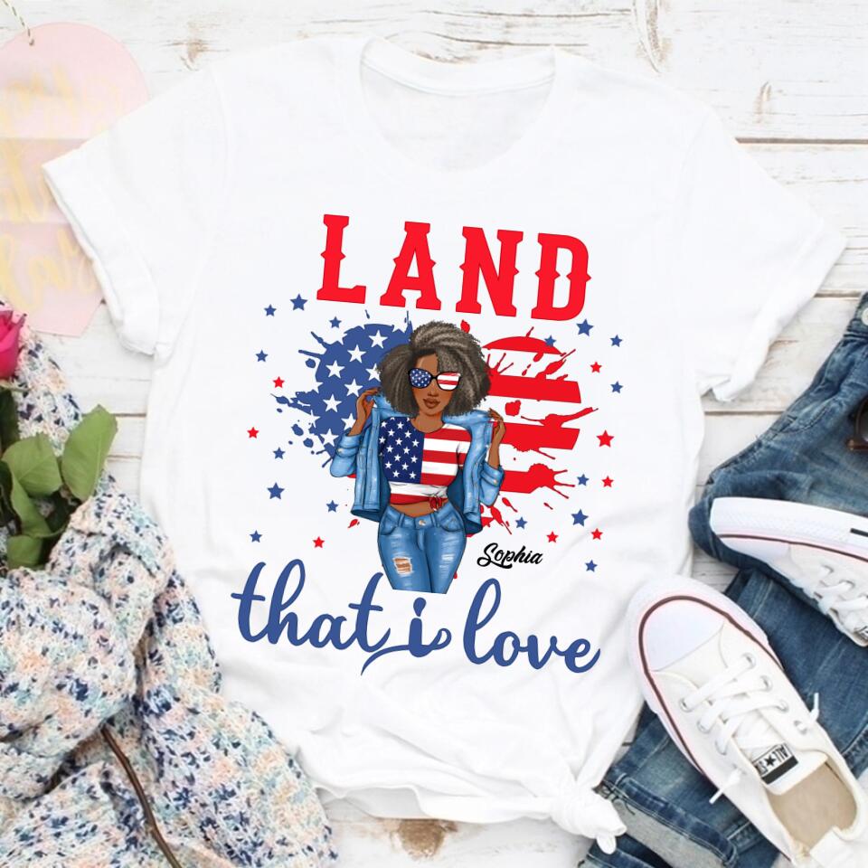 Land That I Love Shirt, 4th of July Shirt, Independence Day Gift Shirt, Patriotic Shirt, 4th of July Gift Tee, Patriotic Family Shirts