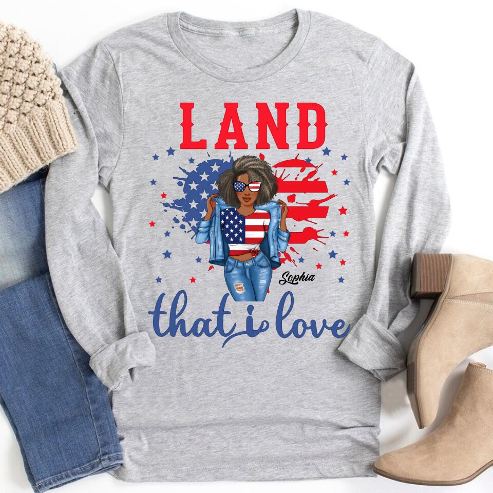 Land That I Love Shirt, 4th of July Shirt, Independence Day Gift Shirt, Patriotic Shirt, 4th of July Gift Tee, Patriotic Family Shirts