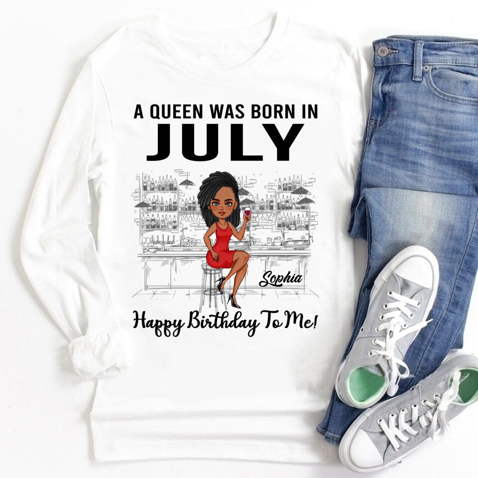 July Birthday Shirt, July Queen Custom Birthday Shirt, Queens Born In July, July Birthday Shirts For Woman, July Birthday Gifts