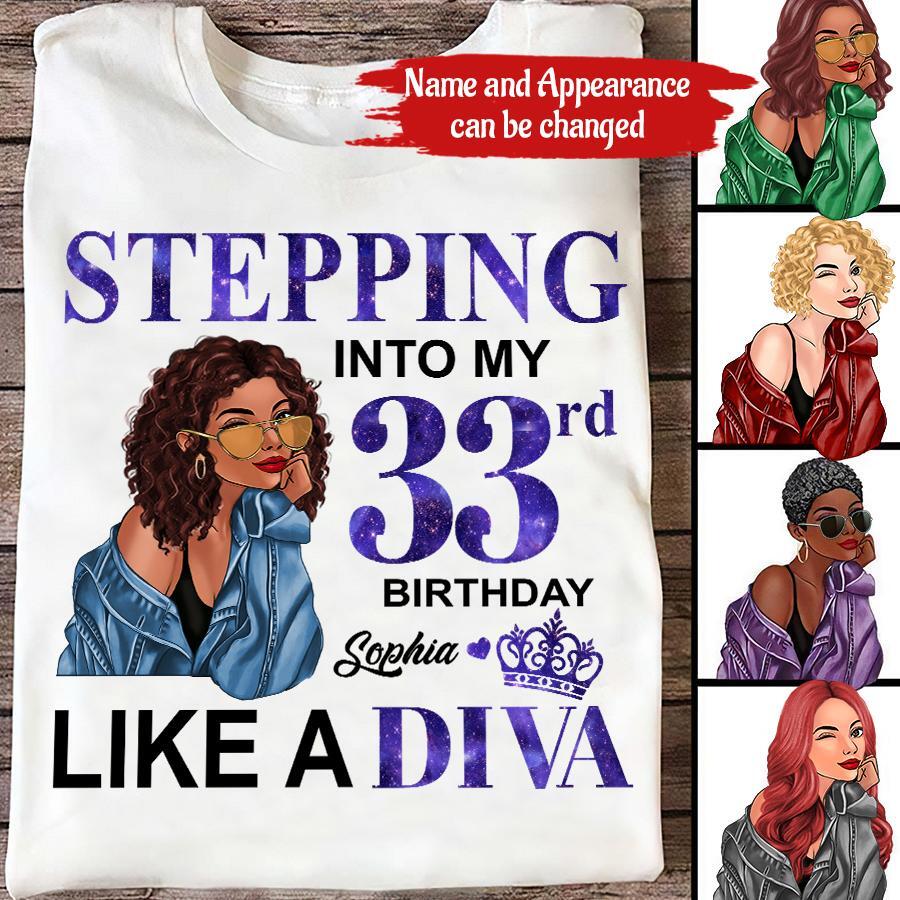 33rd Birthday Shirts, Custom Birthday Shirts, Turning 33 Shirt, Gifts For Women Turning 33, 33 And Fabulous Shirt, 1990 Shirt, 33rd Birthday Shirts For Her