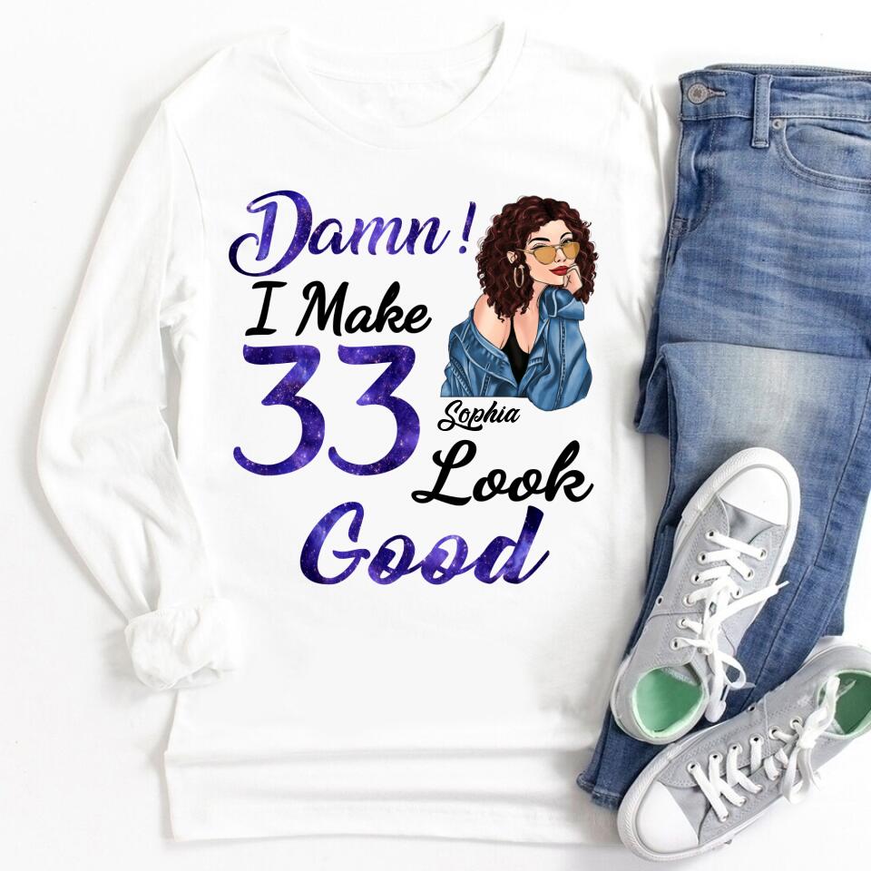 33rd Birthday Shirts, Custom Birthday Shirts, Turning 33 Shirt, Gifts For Women Turning 33, 33 And Fabulous Shirt, 1990 Shirt, 33rd Birthday Shirts For Her