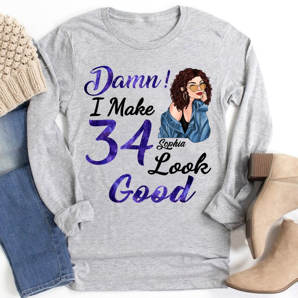 34th Birthday Shirts, Custom Birthday Shirts, Turning 34 Shirt, Gifts For Women Turning 34, 34 And Fabulous Shirt, 1989 Shirt, 34th Birthday Shirts For Her