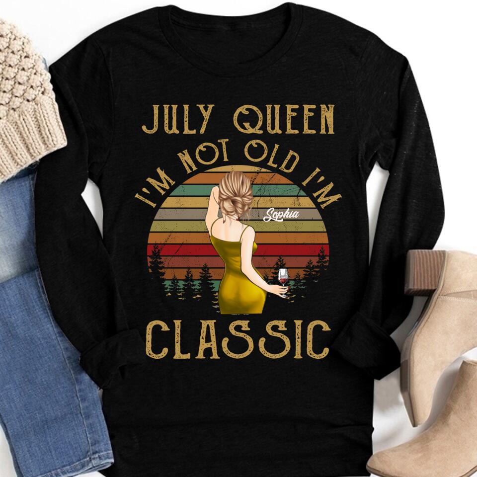 July Birthday Shirt, July Queen Custom Birthday Shirt, Queens Born In July, July Birthday Shirts For Woman, July Birthday Gifts