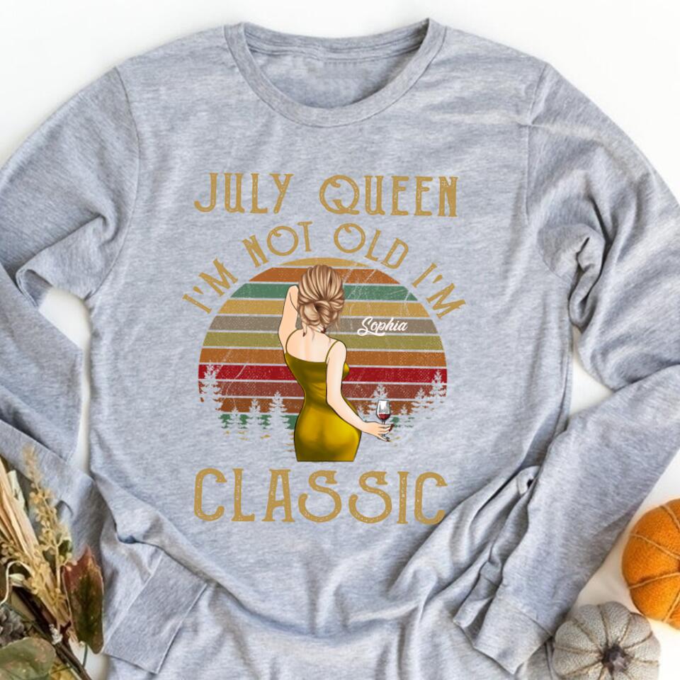 July Birthday Shirt, July Queen Custom Birthday Shirt, Queens Born In July, July Birthday Shirts For Woman, July Birthday Gifts