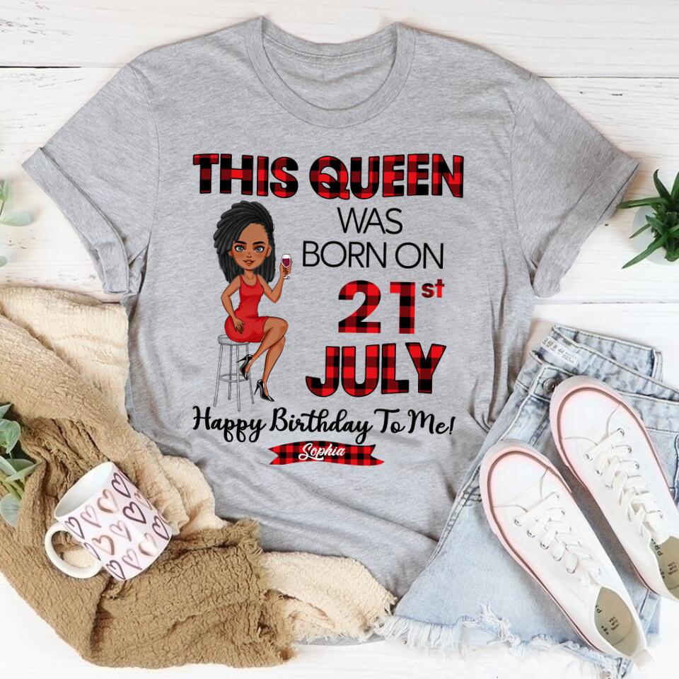 July Birthday Shirt, July Queen Custom Birthday Shirt, Queens Born In July, July Birthday Shirts For Woman, July Birthday Gifts