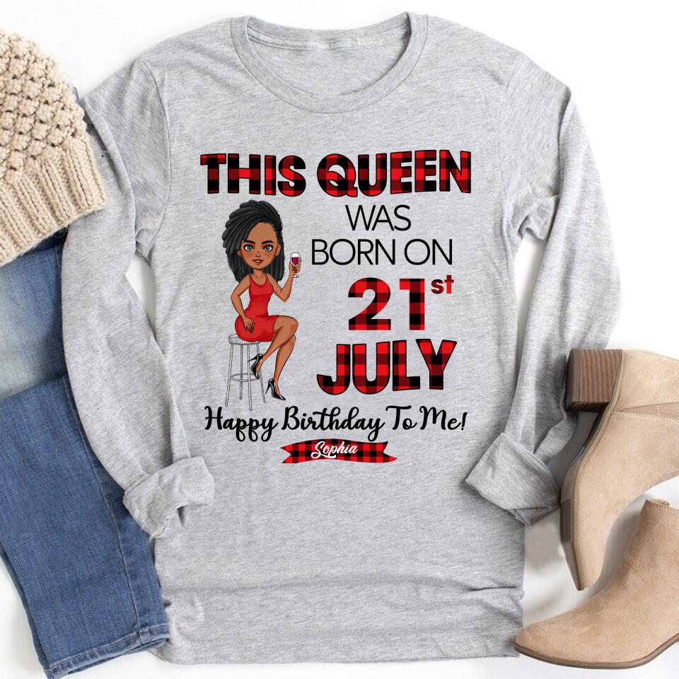 July Birthday Shirt, July Queen Custom Birthday Shirt, Queens Born In July, July Birthday Shirts For Woman, July Birthday Gifts