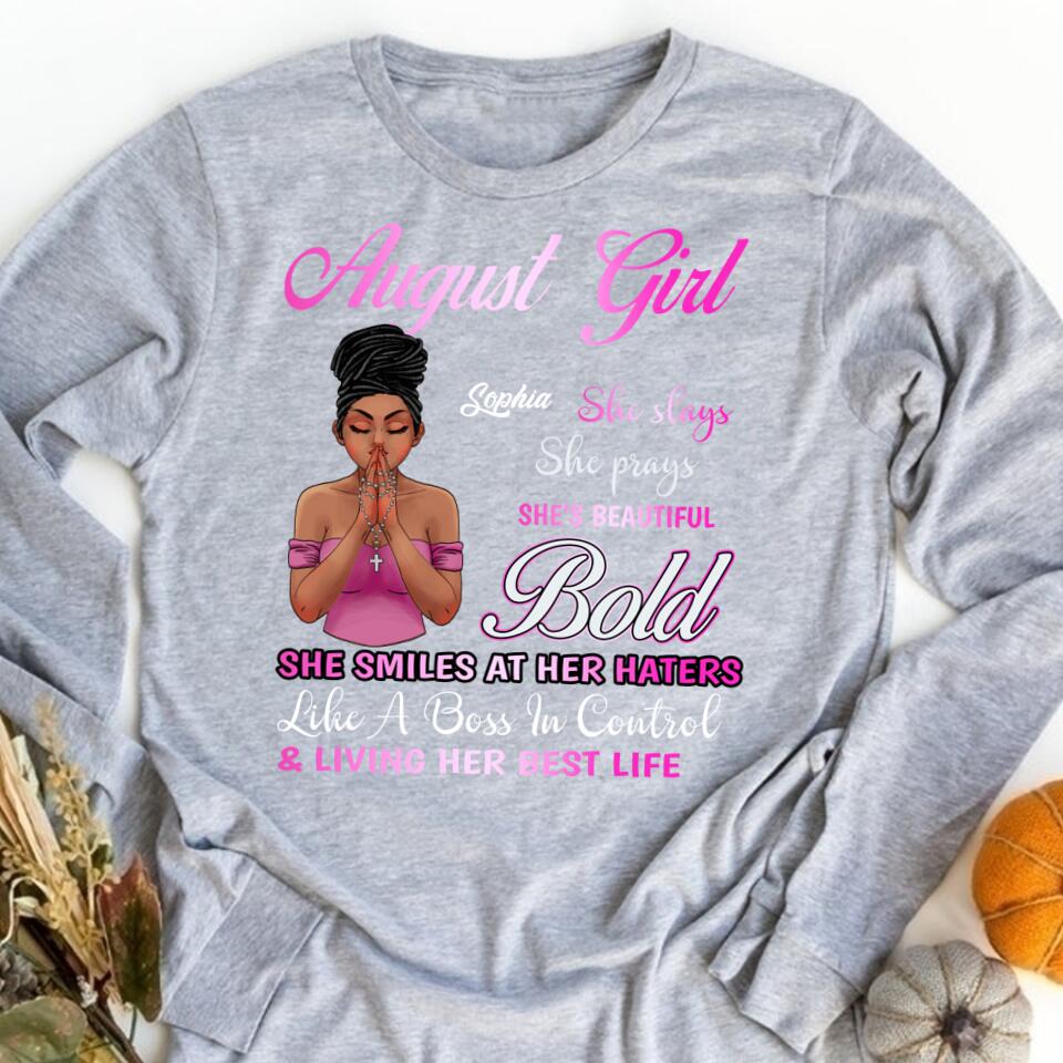 August Birthday Shirt, Custom Birthday Shirt, Queens Born In August, August Birthday Shirts For Woman, August Birthday Gifts