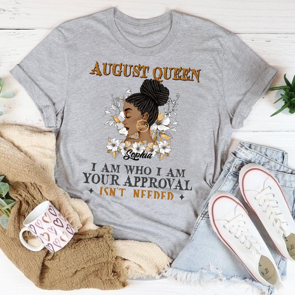 August Birthday Shirt, Custom Birthday Shirt, Queens Born In August, August Birthday Shirts For Woman, August Birthday Gifts