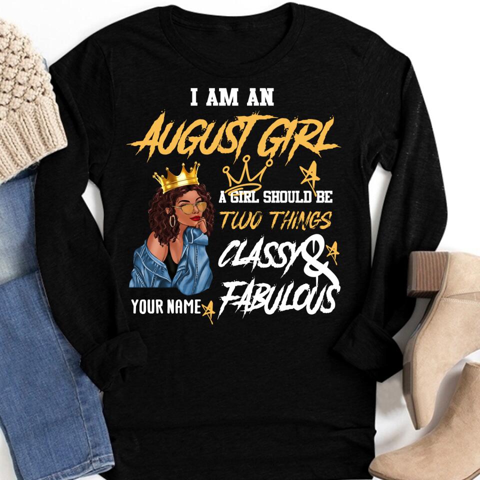 August Birthday Shirt, Custom Birthday Shirt, Queens Born In August, August Birthday Shirts For Woman, August Birthday Gifts