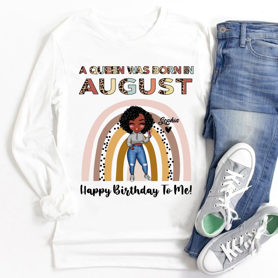 August Birthday Shirt, Custom Birthday Shirt, Queens Born In August, August Birthday Shirts For Woman, August Birthday Gifts