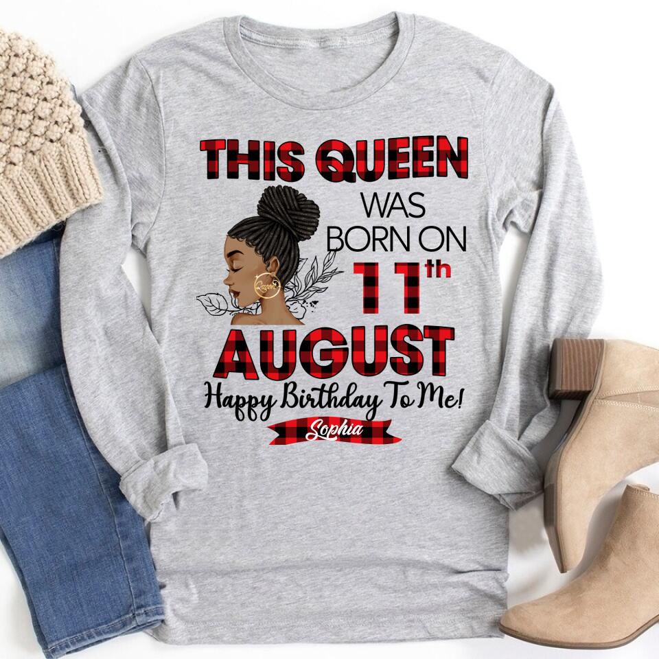 August Birthday Shirt, Custom Birthday Shirt, Queens Born In August, August Birthday Shirts For Woman, August Birthday Gifts