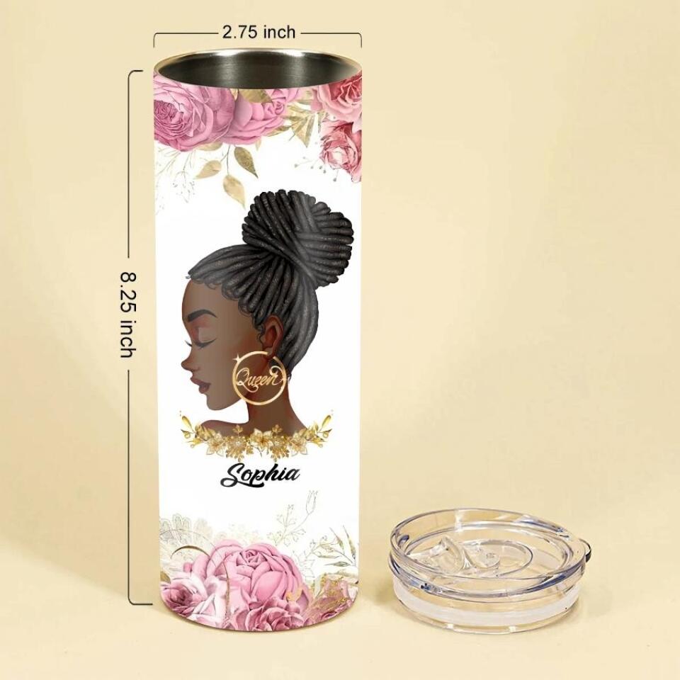 Personalized Skinny Tumbler - August Birthday Tumbler, Personalized August Birthday Gifts