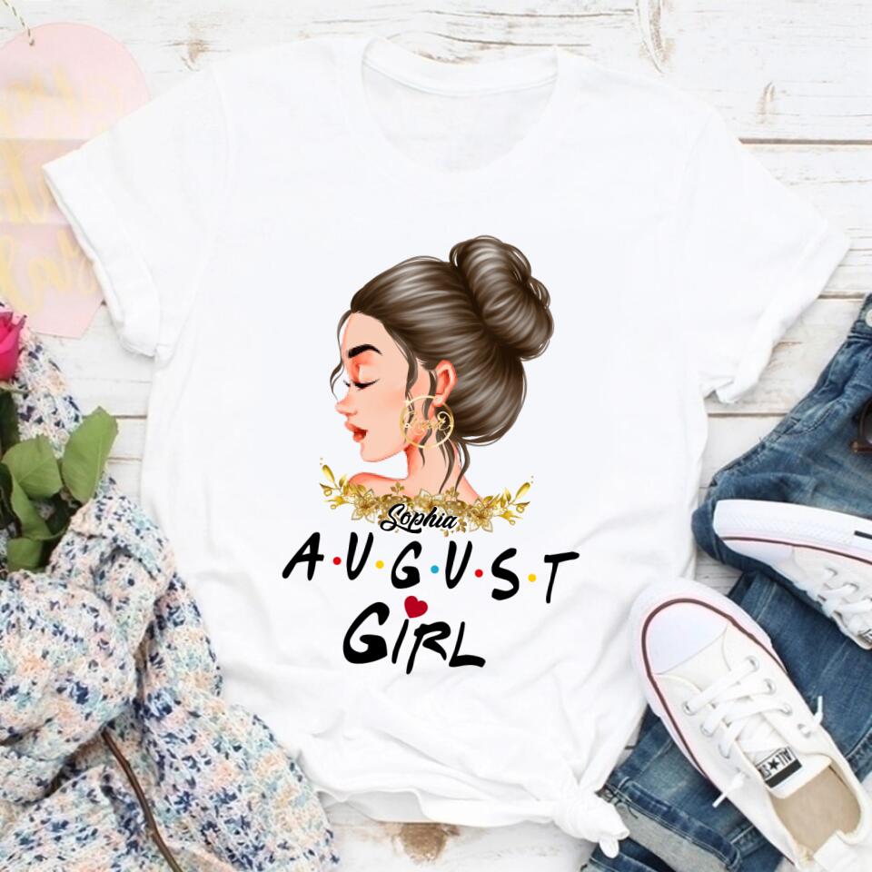 August Birthday Shirt, Custom Birthday Shirt, Queens Born In August, August Birthday Shirts For Woman, August Birthday Gifts August Girl