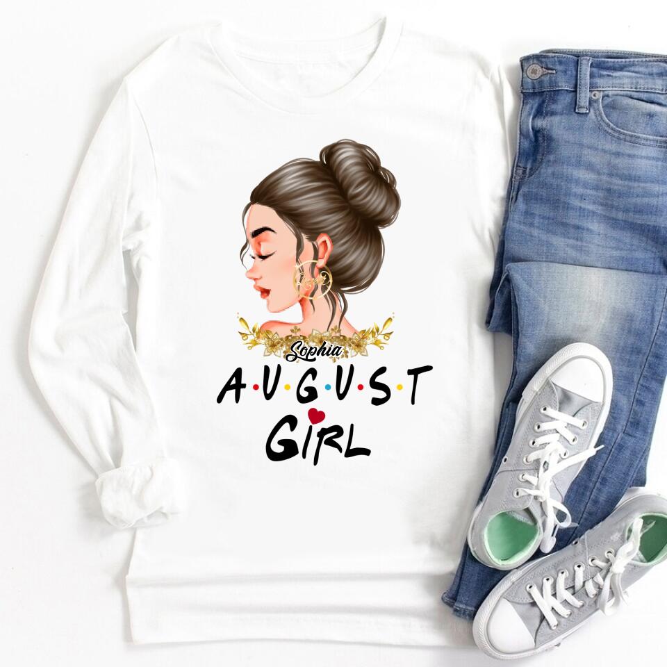 August Birthday Shirt, Custom Birthday Shirt, Queens Born In August, August Birthday Shirts For Woman, August Birthday Gifts August Girl
