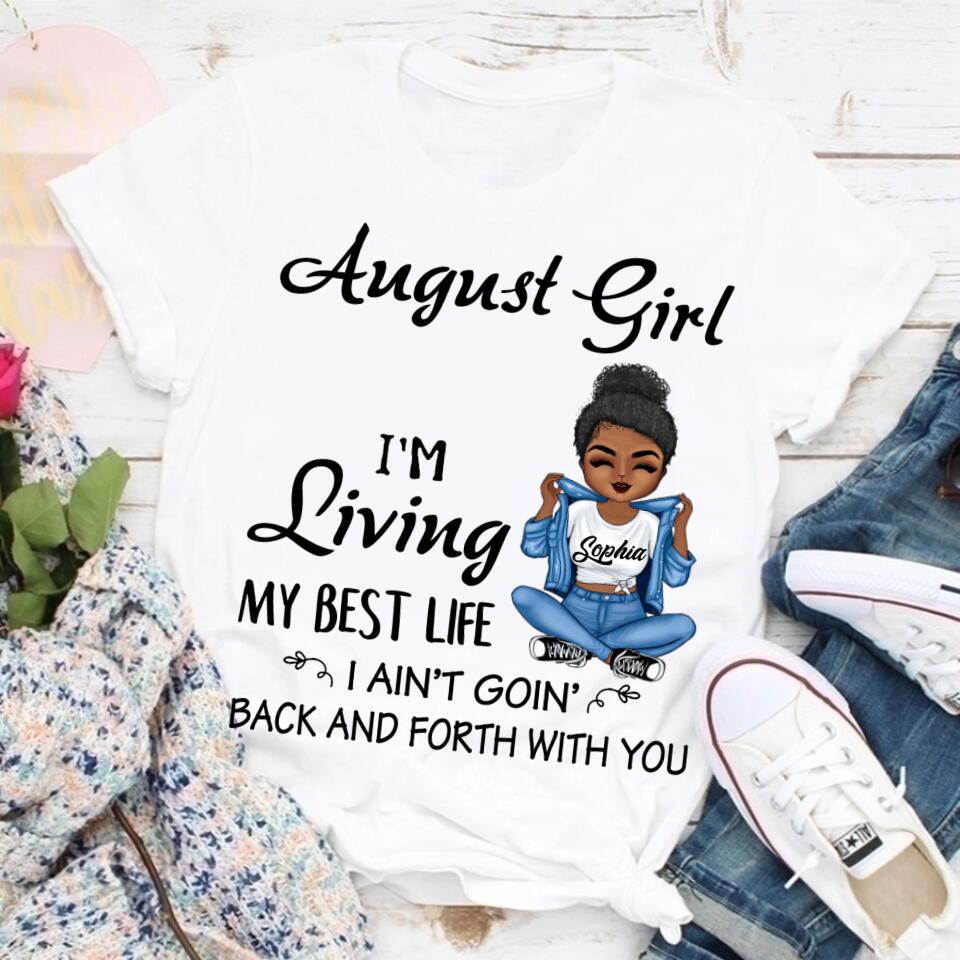 August Birthday Shirt, Custom Birthday Shirt, Queens Born In August, August Birthday Shirts For Woman, August Birthday Gifts