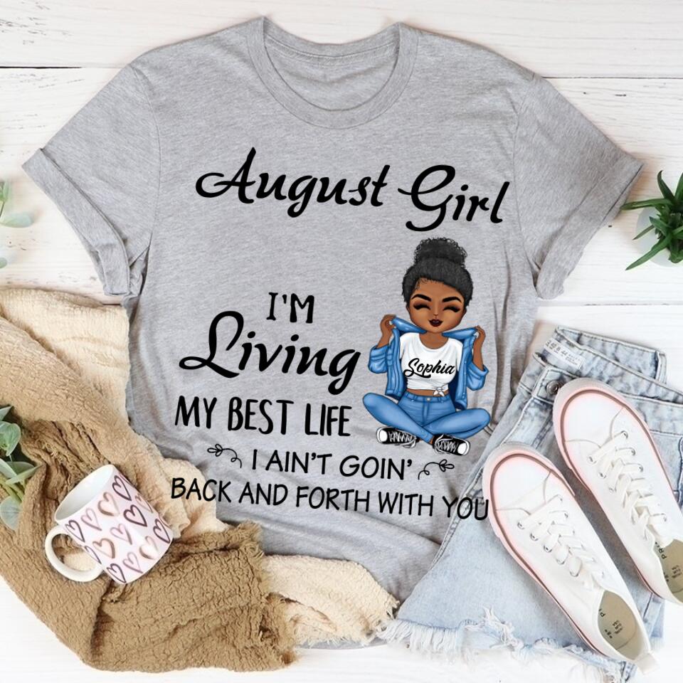 August Birthday Shirt, Custom Birthday Shirt, Queens Born In August, August Birthday Shirts For Woman, August Birthday Gifts