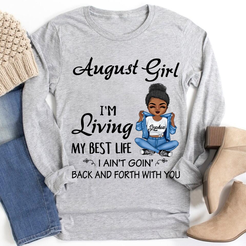 August Birthday Shirt, Custom Birthday Shirt, Queens Born In August, August Birthday Shirts For Woman, August Birthday Gifts
