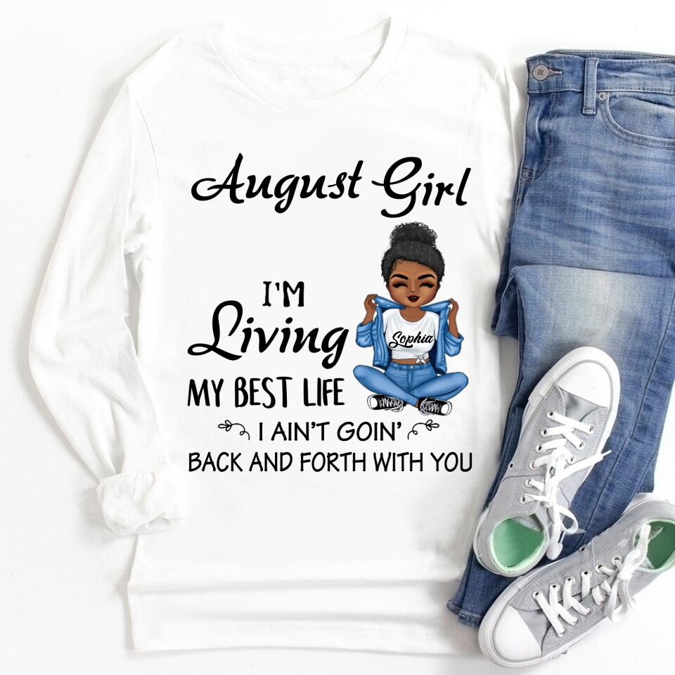 August Birthday Shirt, Custom Birthday Shirt, Queens Born In August, August Birthday Shirts For Woman, August Birthday Gifts