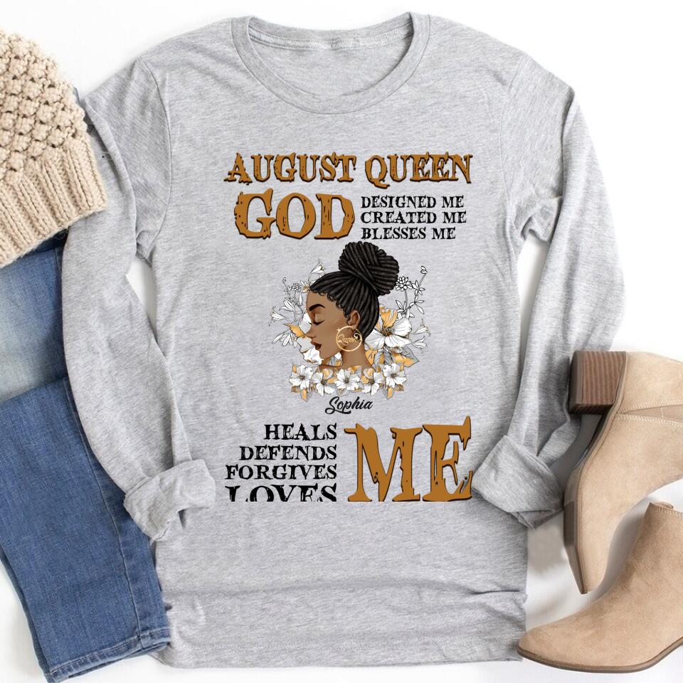 August Birthday Shirt, Custom Birthday Shirt, Queens Born In August, August Birthday Shirts For Woman, August Birthday Gifts