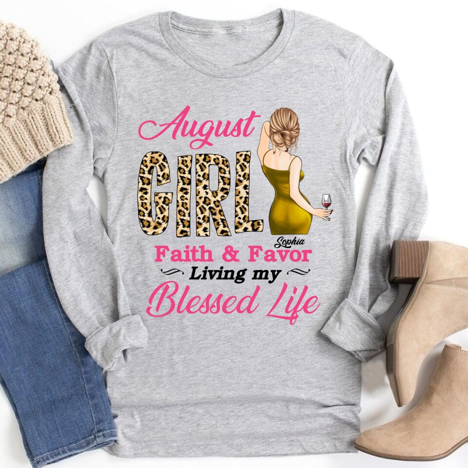 August Birthday Shirt, Custom Birthday Shirt, Queens Born In August, August Birthday Shirts For Woman, August Birthday Gifts August Girl